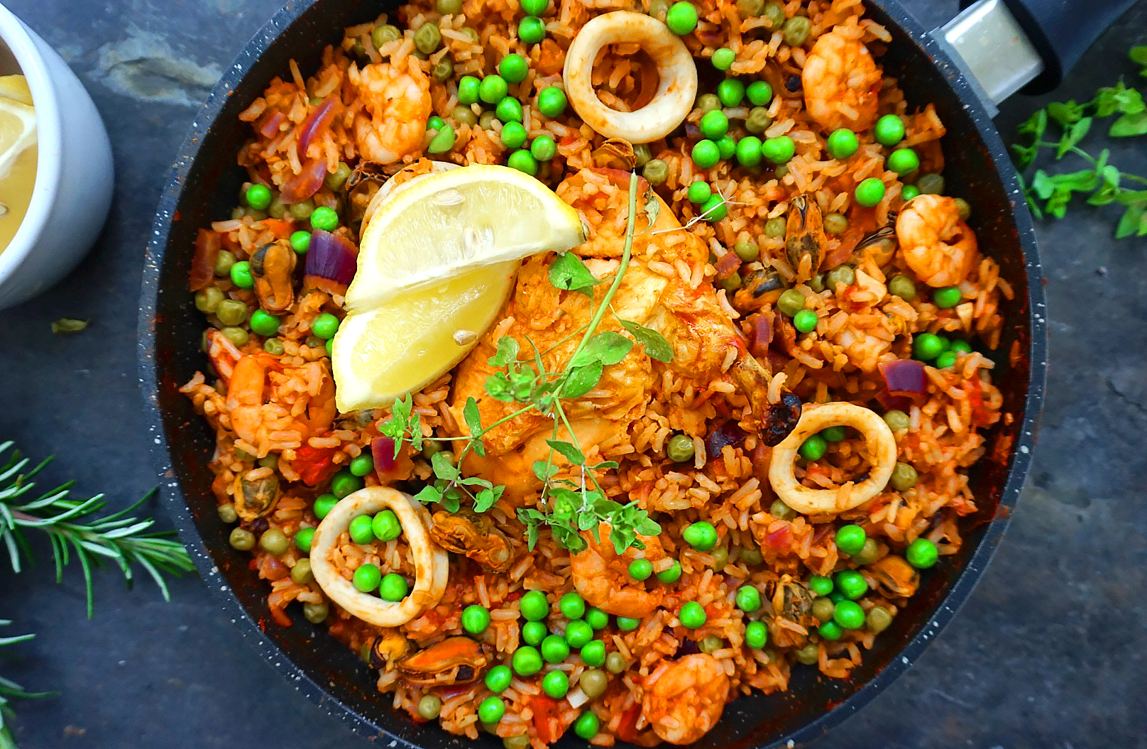 Healthy Chicken And Seafood Paella Hannah & Fitness